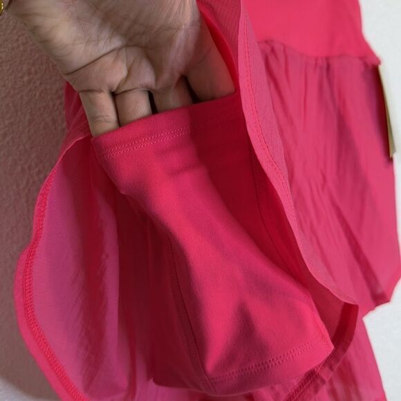 NWT- All in Motion- Shorts High Rise 2 in 1 Layered Run- Berry Pink- Size Medium - Picture 9 of 11